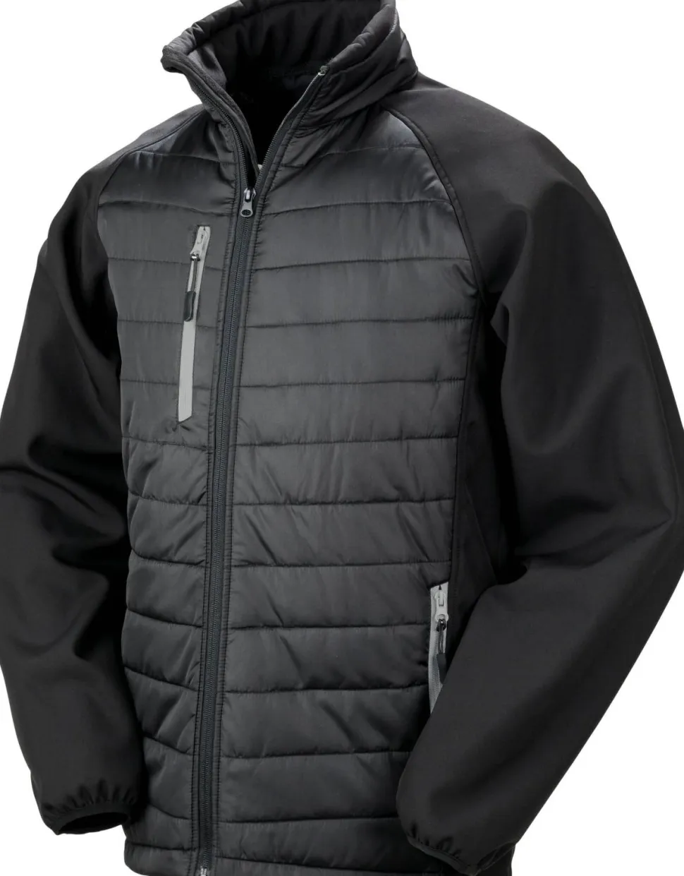 Result R237X - Veste softshell rembourrée black compass recyclée