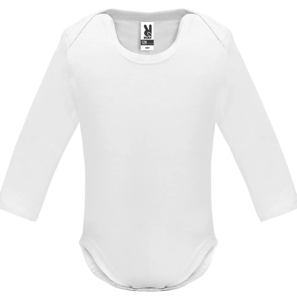 Roly BD7202 - HONEY L/S Body bébé manches longues en maille single jersey