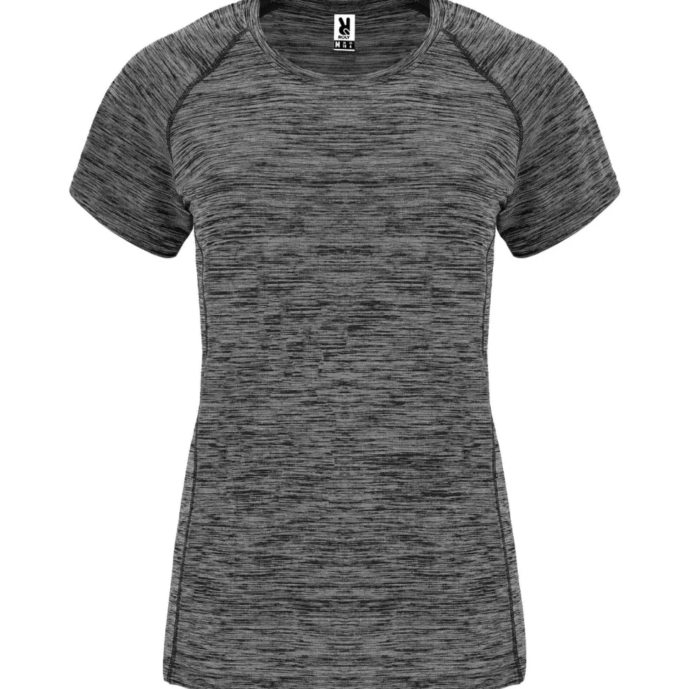Roly CA6649 - AUSTIN WOMAN T-shirt technique femme en tissu polyester avec manches courte style raglan