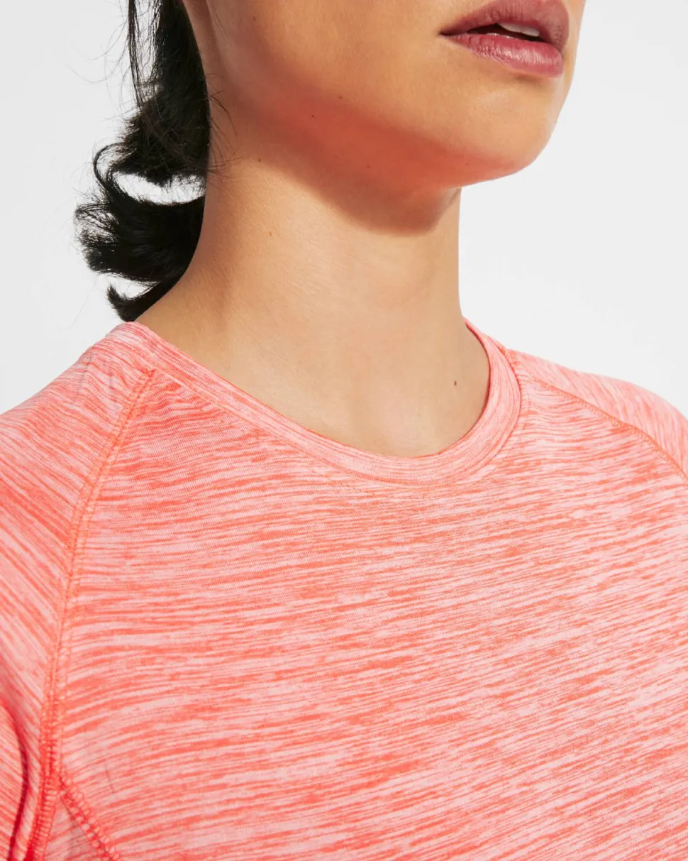 Roly CA6649 - AUSTIN WOMAN T-shirt technique femme en tissu polyester avec manches courte style raglan