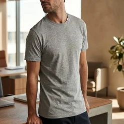 Roly CA6550 - BRACO T-shirt manches courtes tissé en jauge fine pour un rendu plus compact