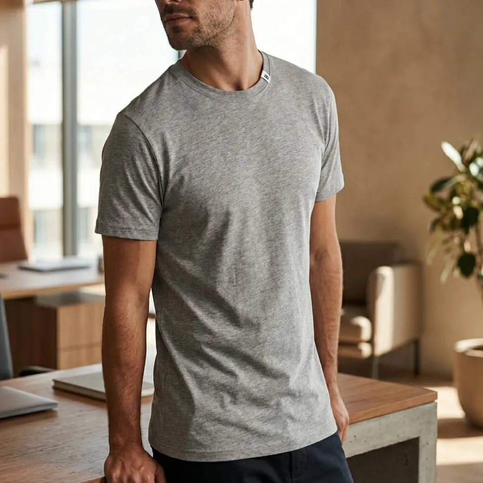 Roly CA6550 - BRACO T-shirt manches courtes tissé en jauge fine pour un rendu plus compact