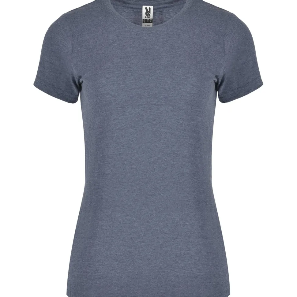 Roly CA6661 - FOX WOMAN T-shirt manches courtes pour femme en tissu chiné