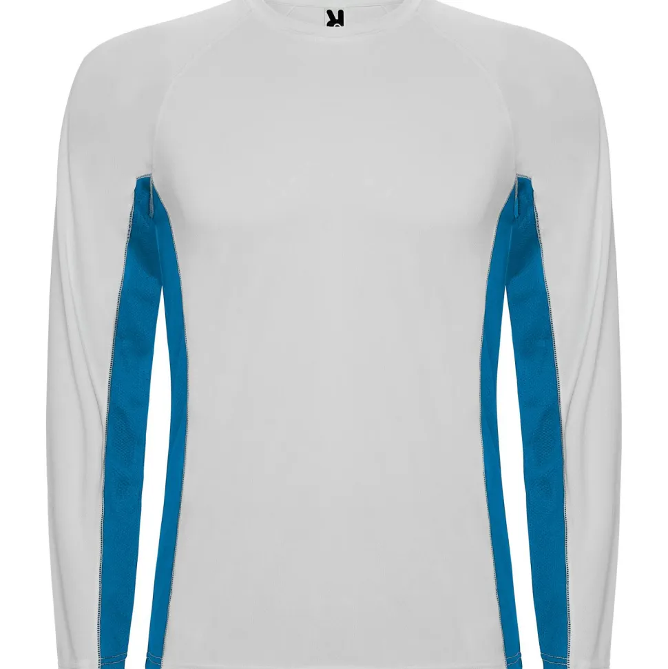 Roly CA6670 - SHANGHAI L/S T-shirt combiné avec deux tissus en polyester