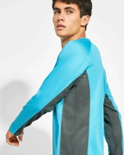 Roly CA6670 - SHANGHAI L/S T-shirt combiné avec deux tissus en polyester