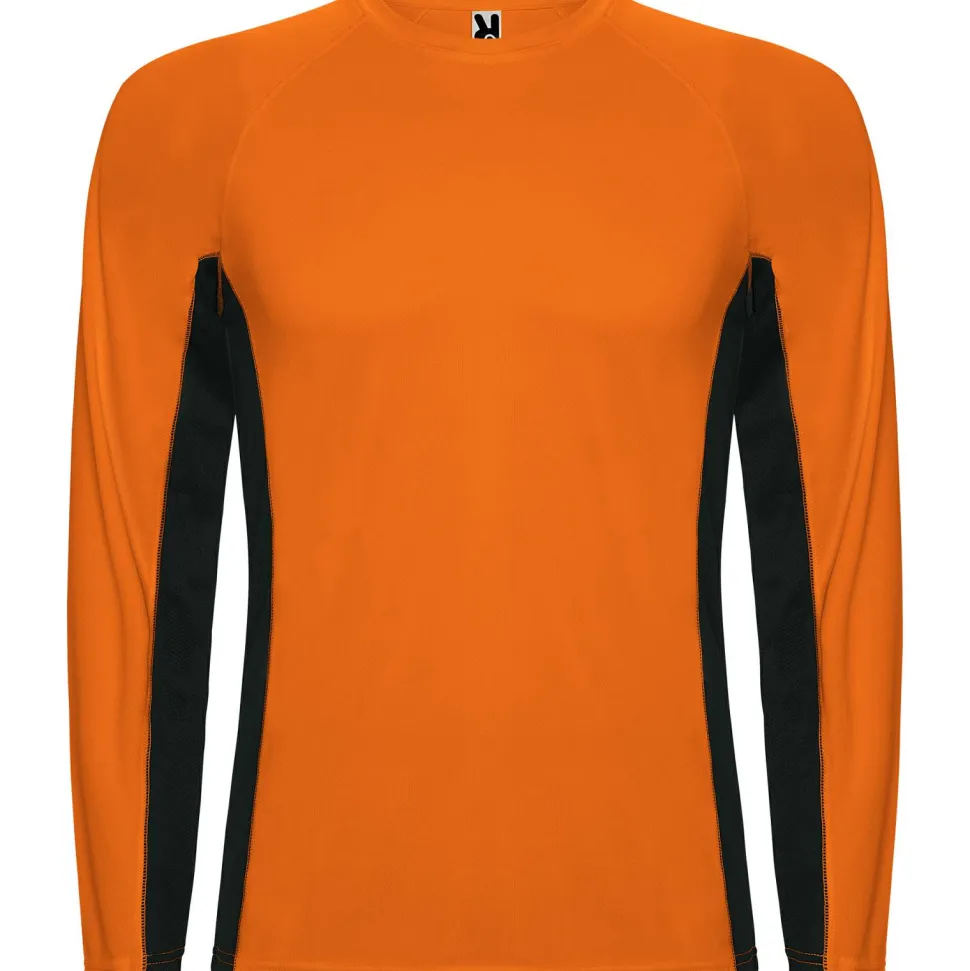 Roly CA6670 - SHANGHAI L/S T-shirt combiné avec deux tissus en polyester