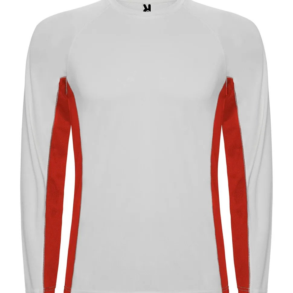 Roly CA6670 - SHANGHAI L/S T-shirt combiné avec deux tissus en polyester