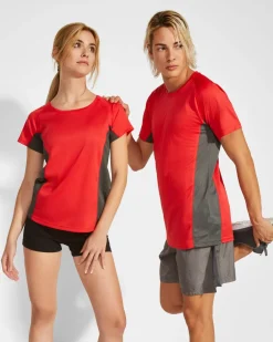 Roly CA6595 - SHANGHAI T-shirt technique combiné avec deux tissus en polyester
