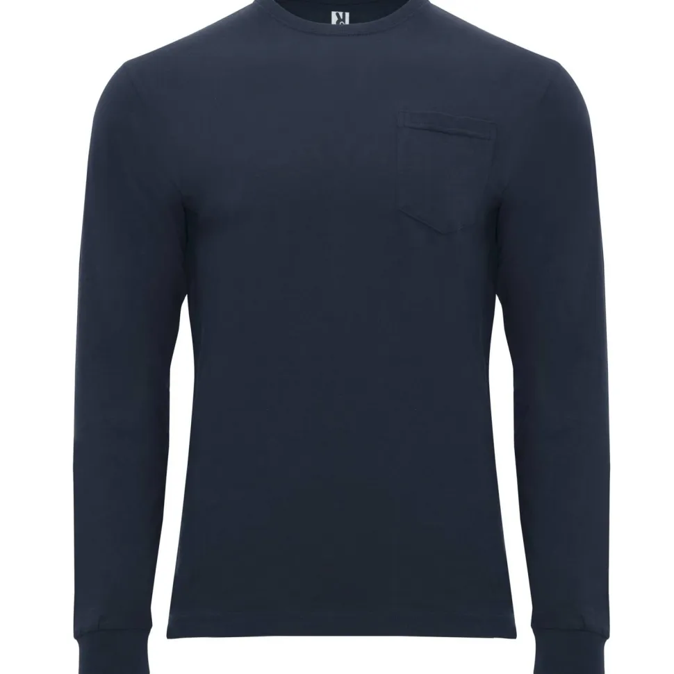 Roly CA1219 - SHIBA T-shirt manches longues avec col rond et poignets en côtes 1x1