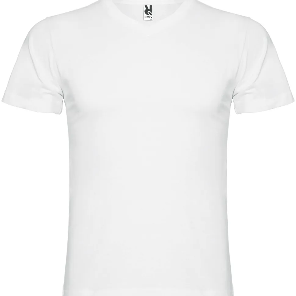 Roly CA6503 - T-shirt Col V Double Épaisseur en Coton