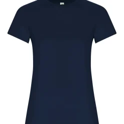 Roly CA6696 - T-shirt Femme Ajusté en Coton Bio à Manches Courtes
