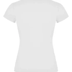 Roly CA6646 - T-shirt Femme Col V Coton avec Finitions Côtelées