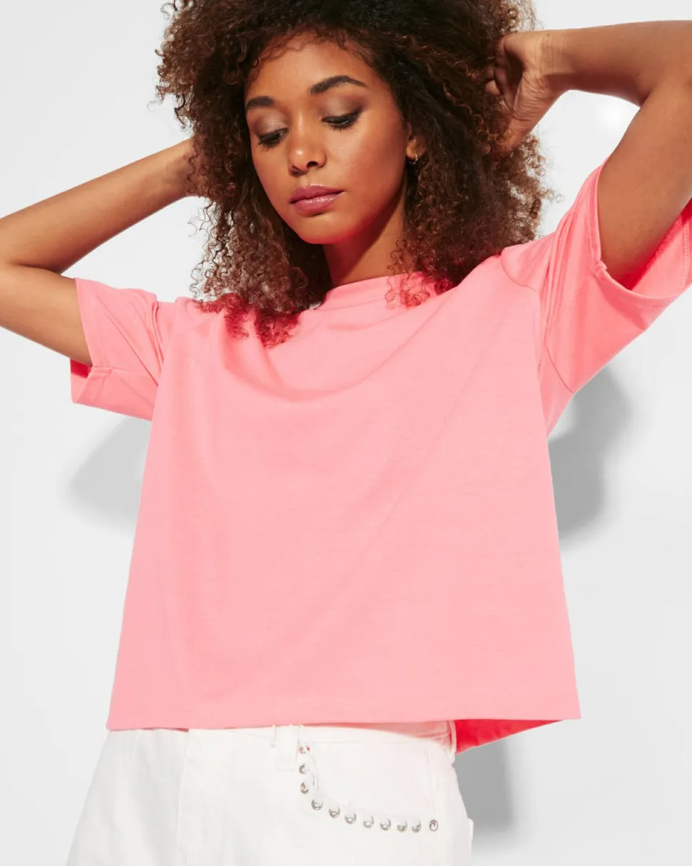 Roly CA6687 - T-shirt Femme Court et Ample en Coton de Qualité