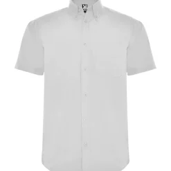 Roly CM5503 - AIFOS Chemise à manches courtes et col classique amidonné avec un bouton