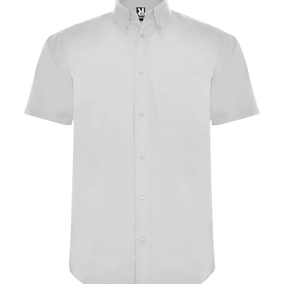 Roly CM5503 - AIFOS Chemise à manches courtes et col classique amidonné avec un bouton