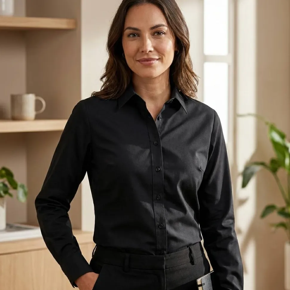 Roly CM5505 - MOSCU WOMAN Chemise à manches longues pour femme en tissu élastique