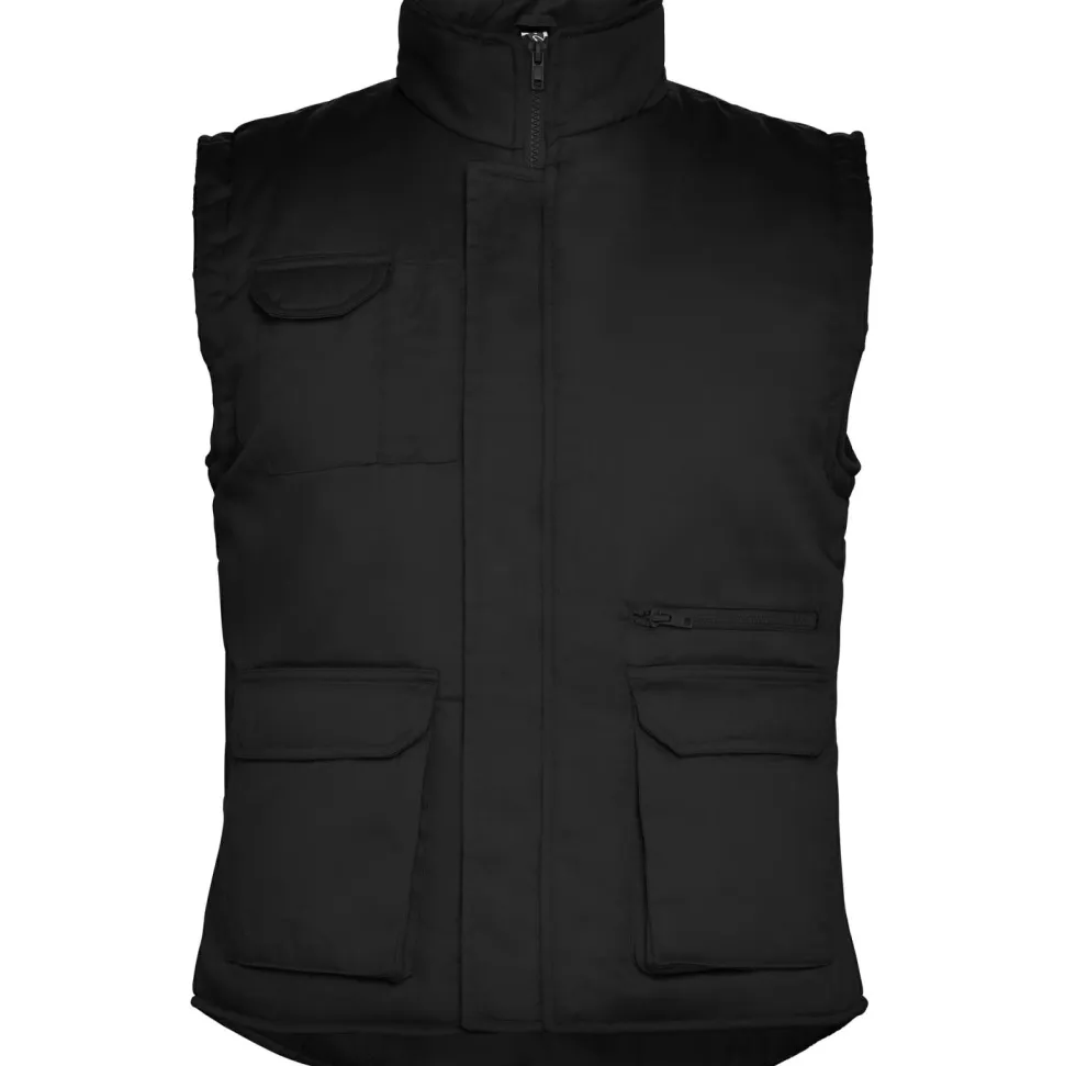 Roly CQ5067 - ALMANZOR Gilet de travail multi-poches à col montant