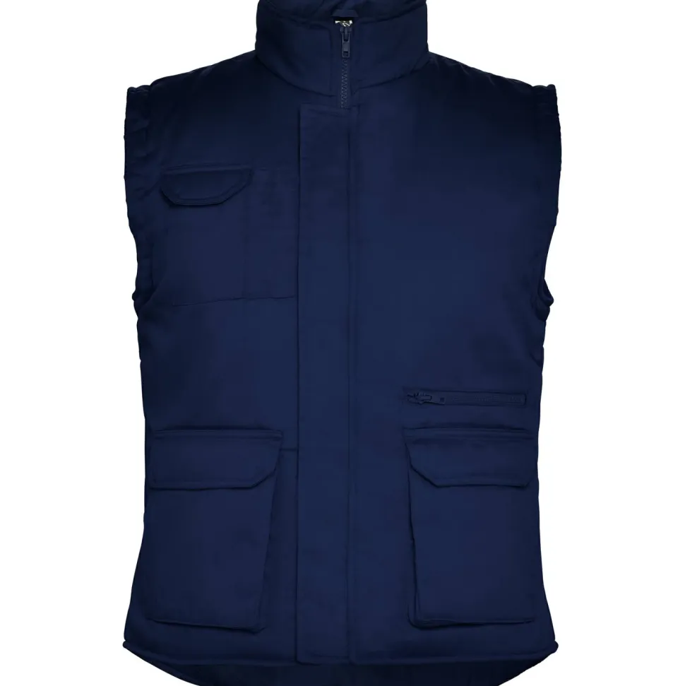Roly CQ5067 - ALMANZOR Gilet de travail multi-poches à col montant