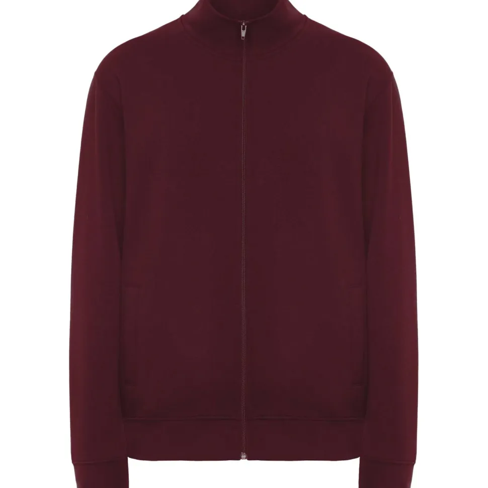 Roly CQ6439 - ULAN Sweat avec encolure montante et zip au ton