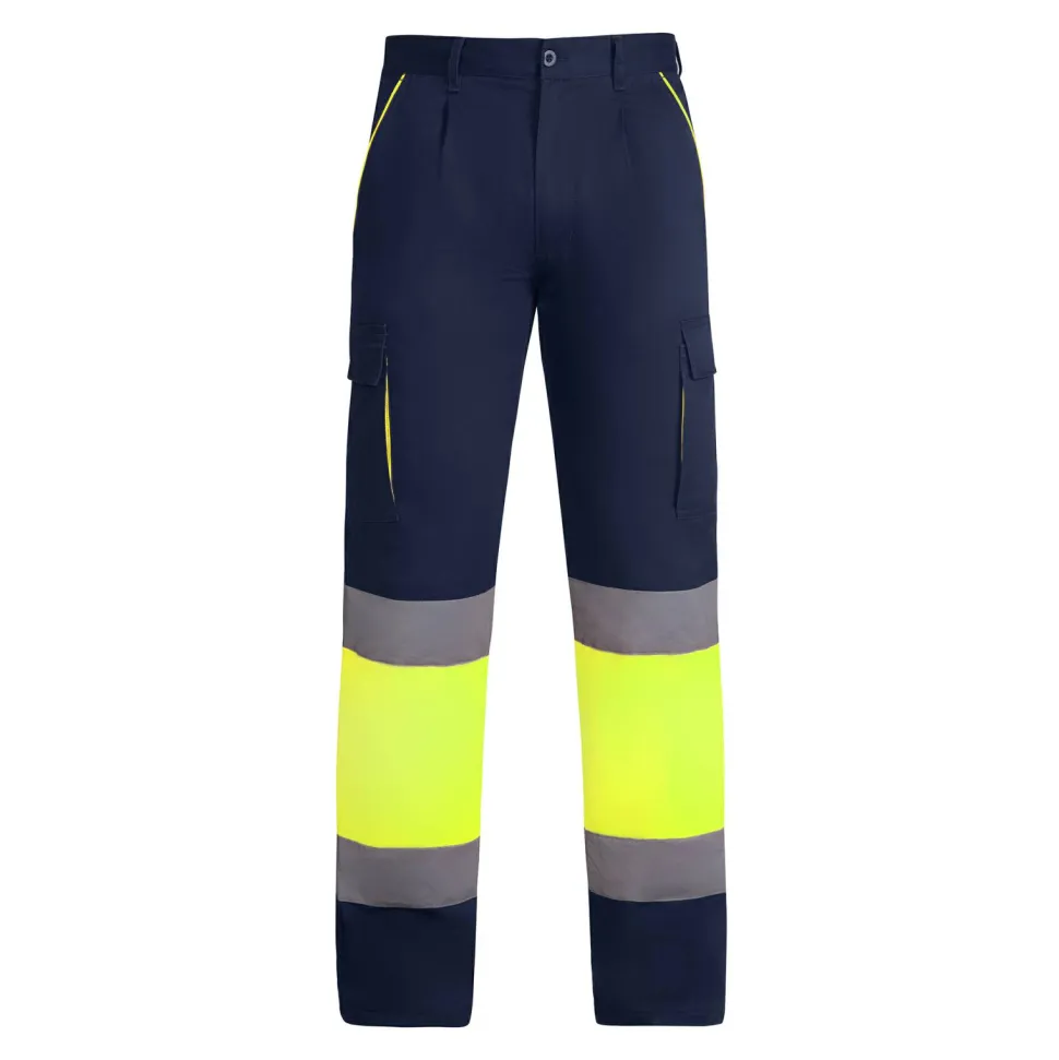 Roly HV9321 - ENIX Pantalon haute visibilité doublé à poches multiples