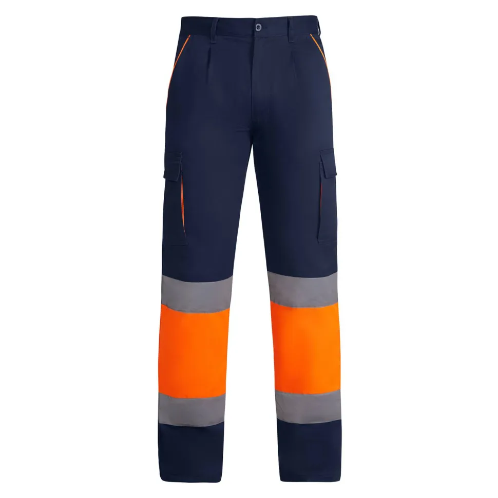 Roly HV9321 - ENIX Pantalon haute visibilité doublé à poches multiples
