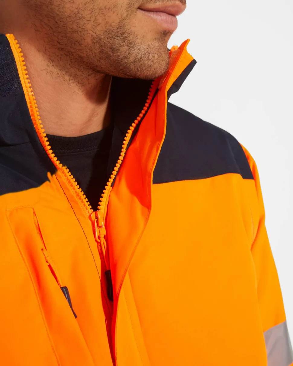 Roly HV9304 - EPSYLON Parka haute visibilité combinée en deux couleurs