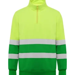 Roly HV9314 - SPICA Sweat haute visibilité avec zip