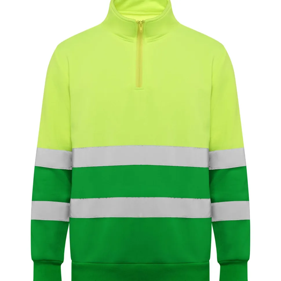 Roly HV9314 - SPICA Sweat haute visibilité avec zip