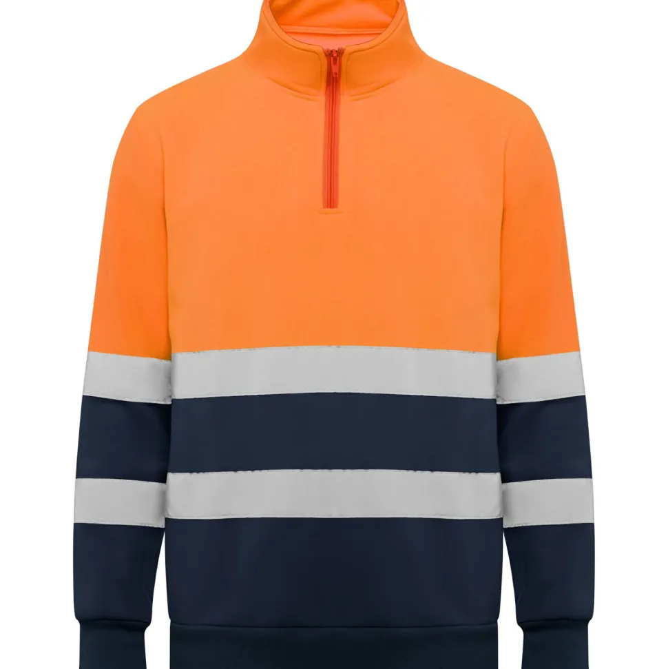 Roly HV9314 - SPICA Sweat haute visibilité avec zip