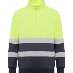 Roly HV9314 - SPICA Sweat haute visibilité avec zip