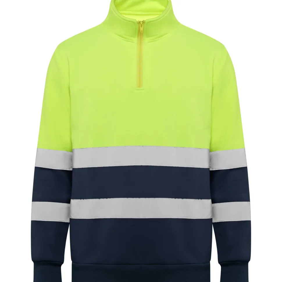 Roly HV9314 - SPICA Sweat haute visibilité avec zip