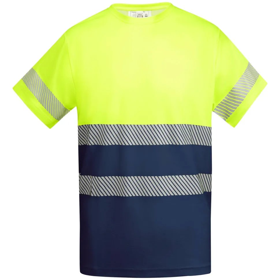 Roly HV9317 - TAURI T-shirt technique haute visibilité à manches courtes