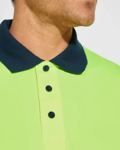 Roly HV9316 - VEGA LS Polo technique haute visibilité à manches longues