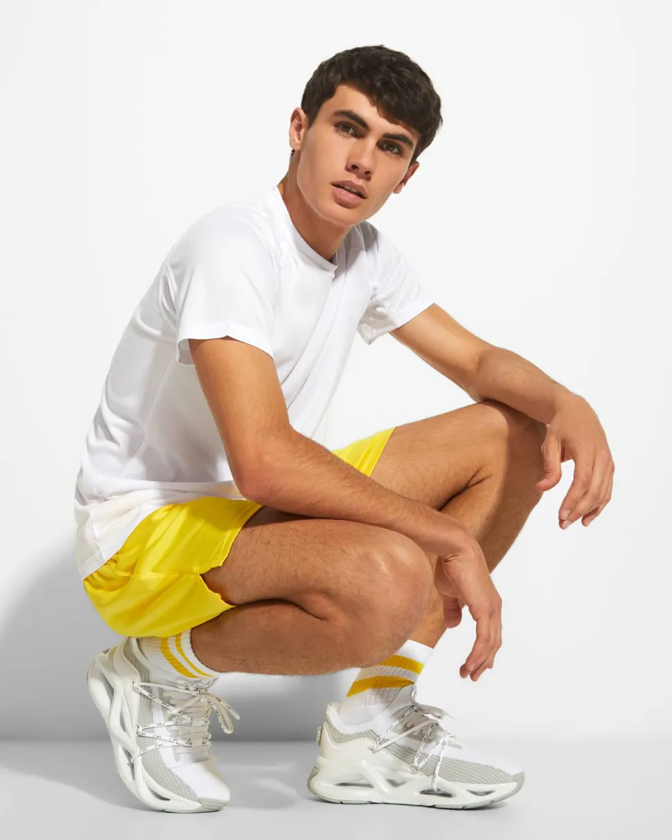 Roly PA0484 - CALCIO Short de sport avec slip intérieur et ceinture élastique avec cordon de serrage