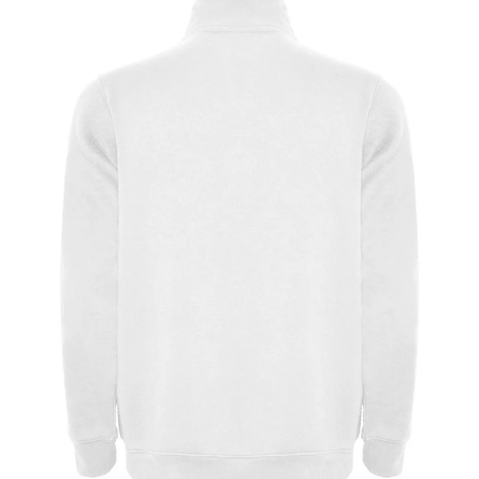 Roly SU1109 - ANETO Sweat avec demi zip ton sur ton et col montant