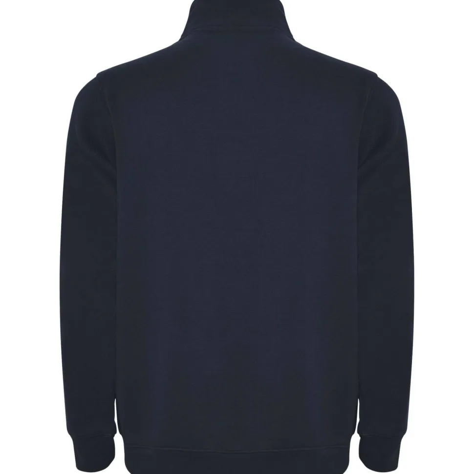 Roly SU1109 - ANETO Sweat avec demi zip ton sur ton et col montant