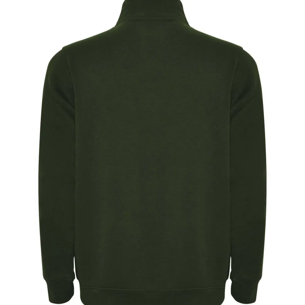 Roly SU1109 - ANETO Sweat avec demi zip ton sur ton et col montant