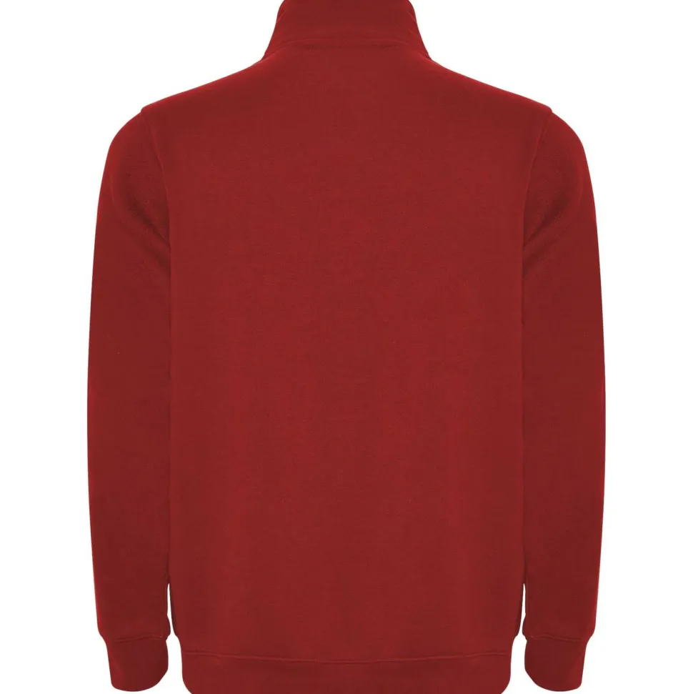Roly SU1109 - ANETO Sweat avec demi zip ton sur ton et col montant