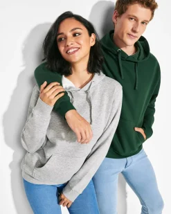 Roly SU1087 - CAPUCHA Sweat-shirt capuche avec poche kangourou et cordon de serrage