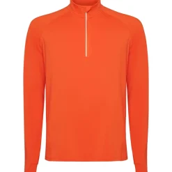 Roly SU1031 - ESTAMBUL Sweatshirt technique brossé avec une manche raglan et un motif demi fermeture à glissière inversée avec un détail réfléchissant