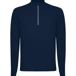 Roly SU1031 - ESTAMBUL Sweatshirt technique brossé avec une manche raglan et un motif demi fermeture à glissière inversée avec un détail réfléchissant