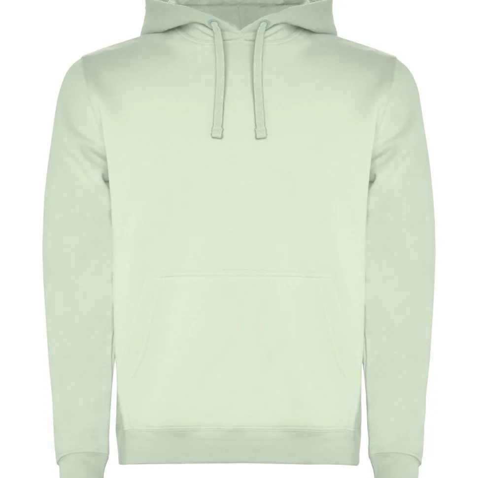 Roly SU1067 - URBAN Sweat-shirt bicolore avec capuche doublée et cordon de serrage contrasté