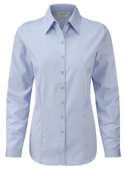 Russell Collection J962F - Chemise femme manches longues à chevrons