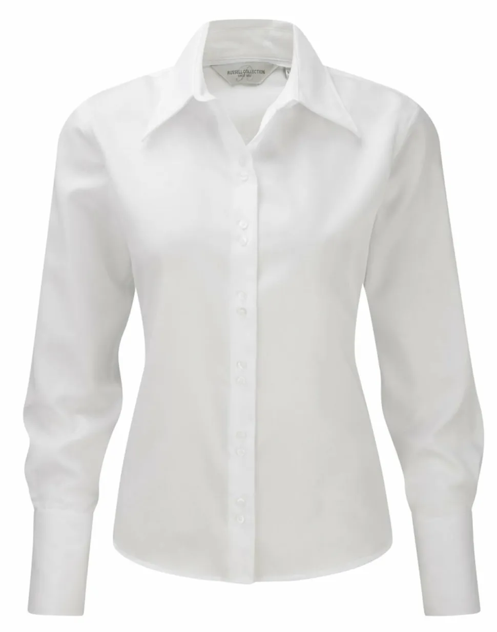 Russell Collection J956F - Chemise manches longues sans repassage pour femme