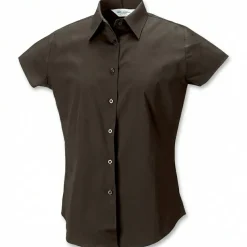 Russell Collection J947F - Chemise ajustée manches courtes facile d’entretien pour femme