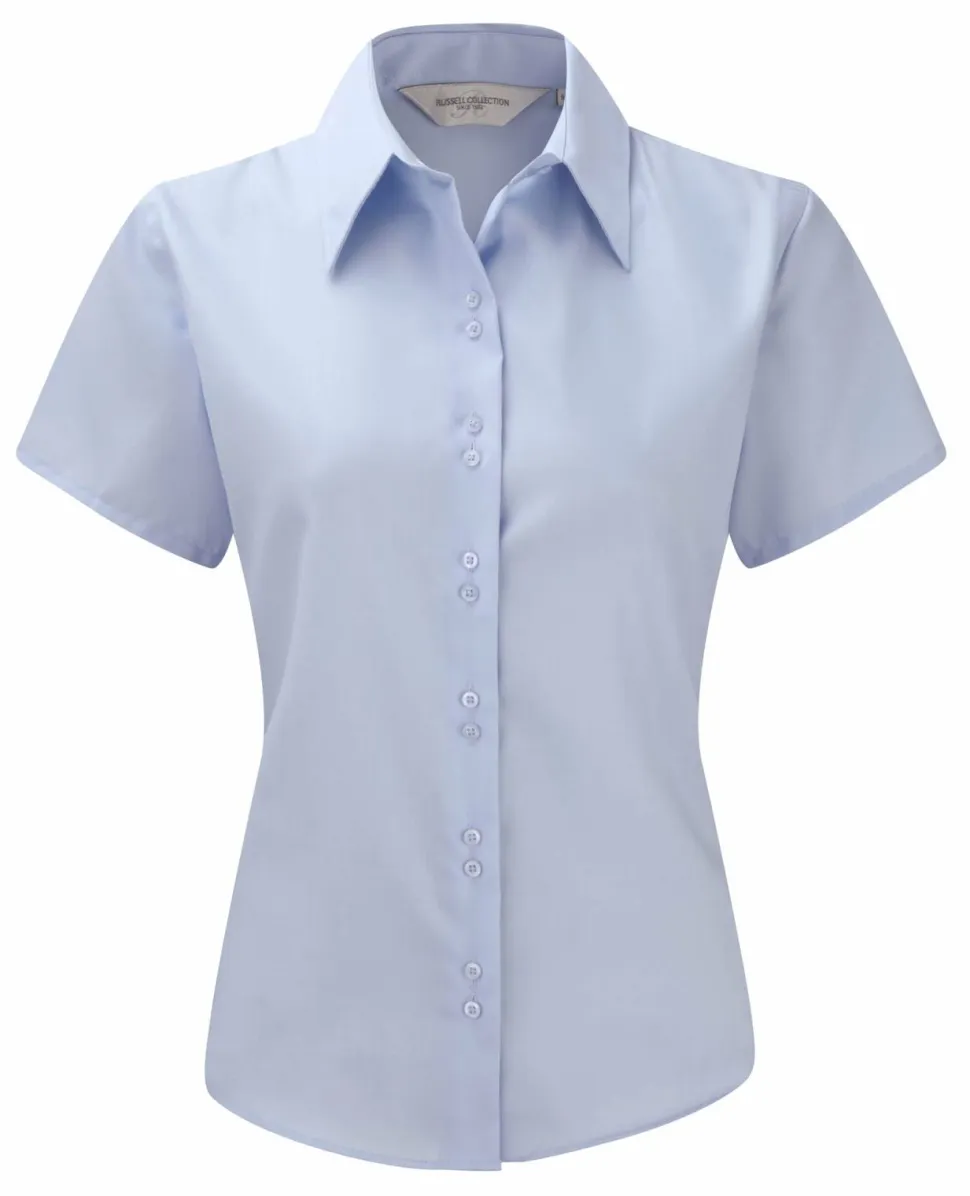 Russell Collection J957F - Chemise manches courtes sans repassage pour femme