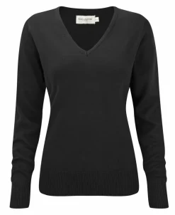 Russell Collection J710F - Pull Col V en Maille Douce et Résistante
