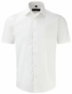 Russell Collection J947M - Chemise ajustée manches courtes facile d’entretien