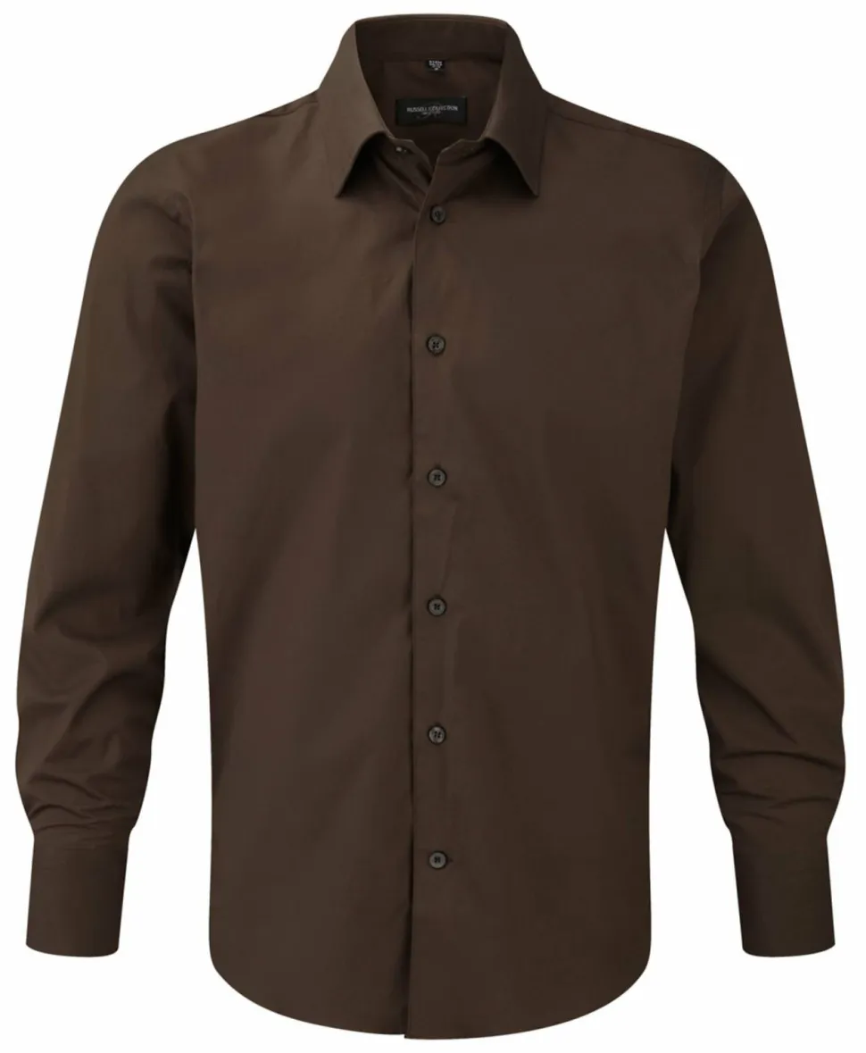 Russell Collection J946M - Chemise ajustée manches longues facile d’entretien