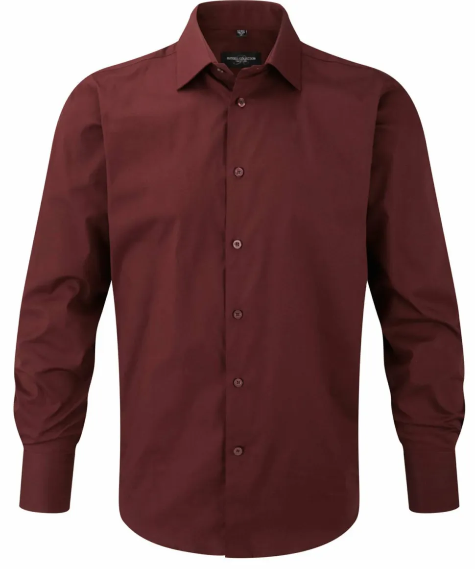 Russell Collection J946M - Chemise ajustée manches longues facile d’entretien